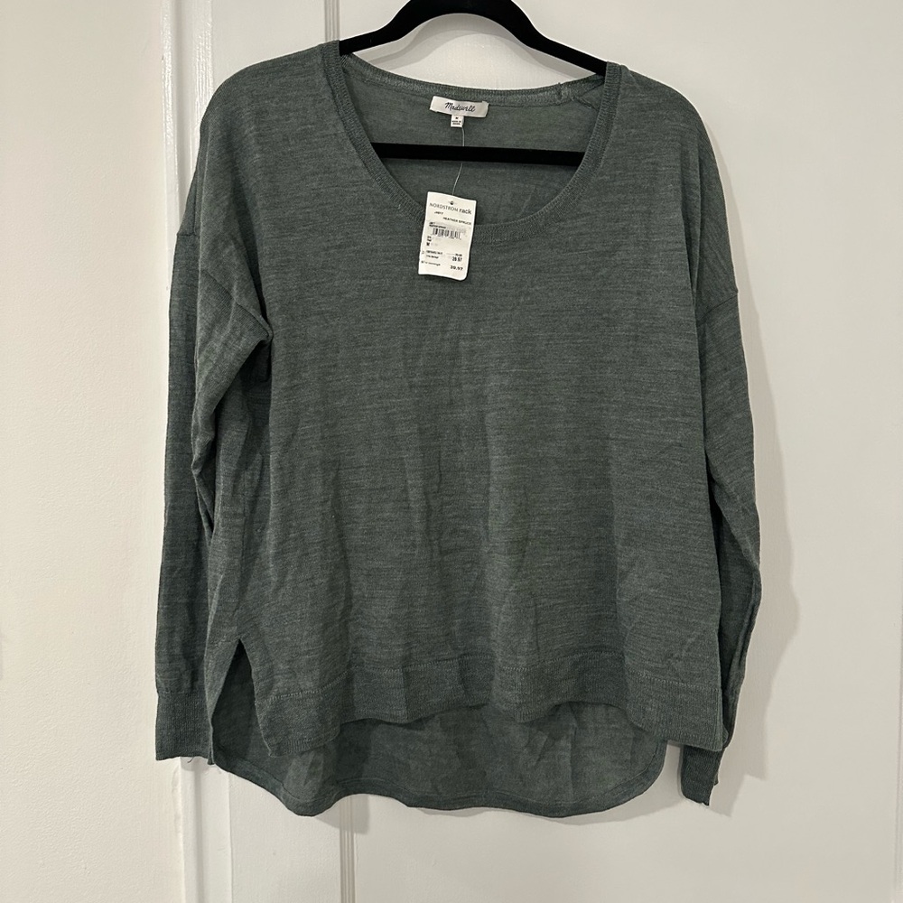 Madewell Heather Spruce Knit Top